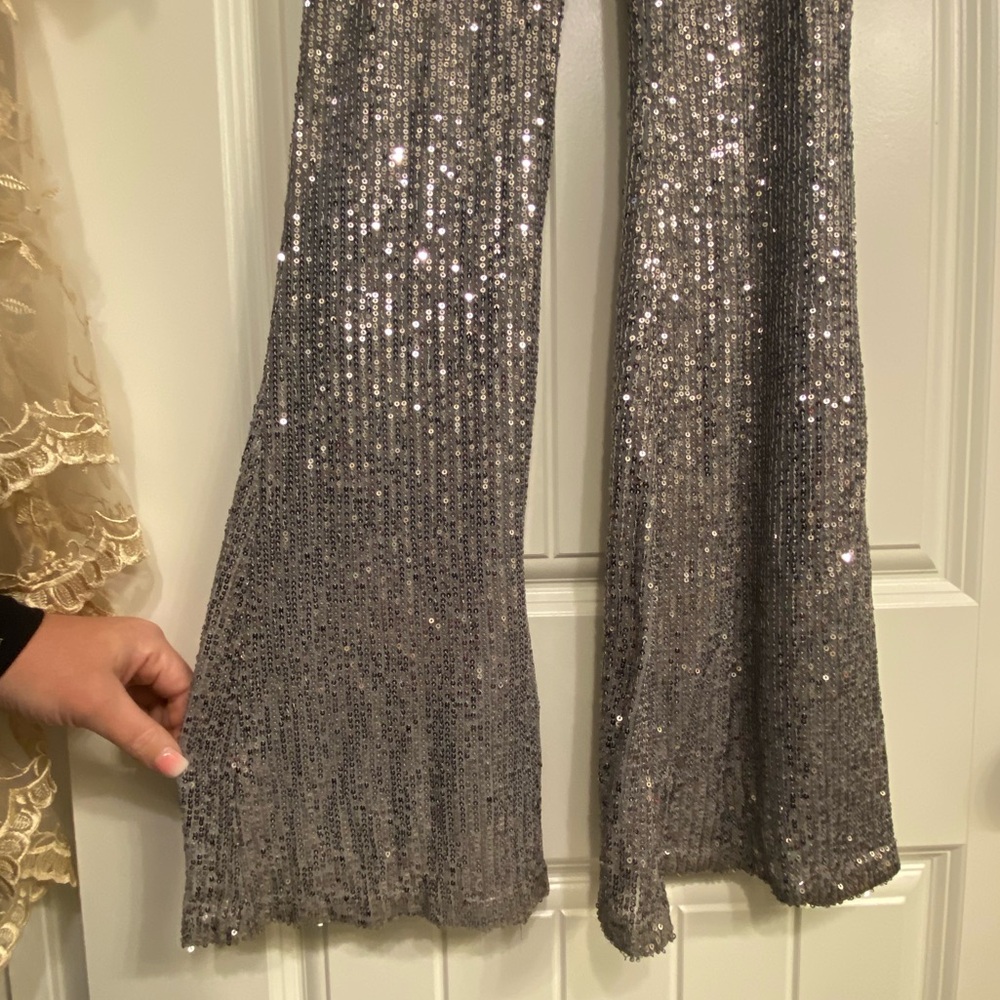 GUC On Twelfth Sequin boot cut flare Pants - Picture 7 of 11